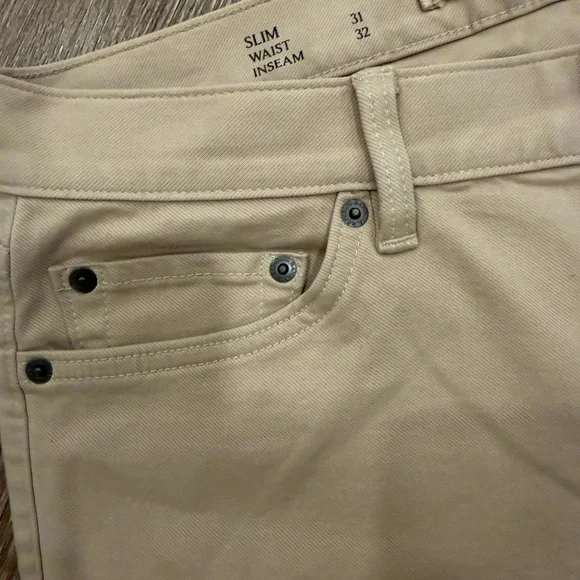 Banana Republic Men’s The Traveler Slim Fit 31 x 32 - khaki tan - Picture 5 of 9